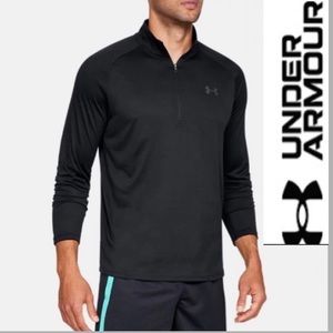 Under Armour Dri Fit Heat Gear Quarter Zip Pullover Jersey Long Sleeve Shirt